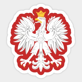 White Polish Eagle Sticker